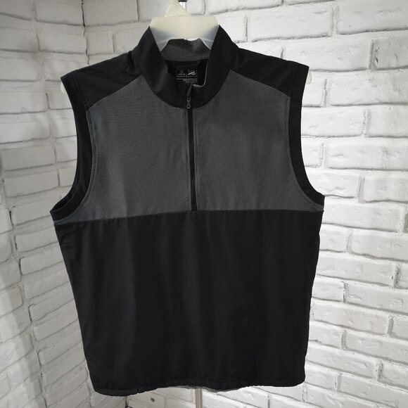 Adidas Men's Sleeveless Grey & Black Straight Fit Size Large Vest - Picture 1 of 10